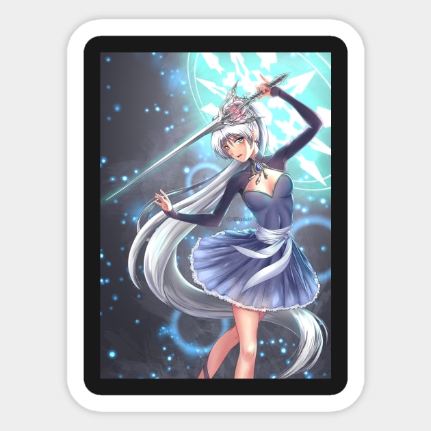 weiss Sticker by ADSouto